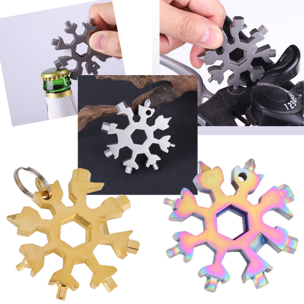 18-in-1 Stainless Steel Snowflake Multi-Tool -