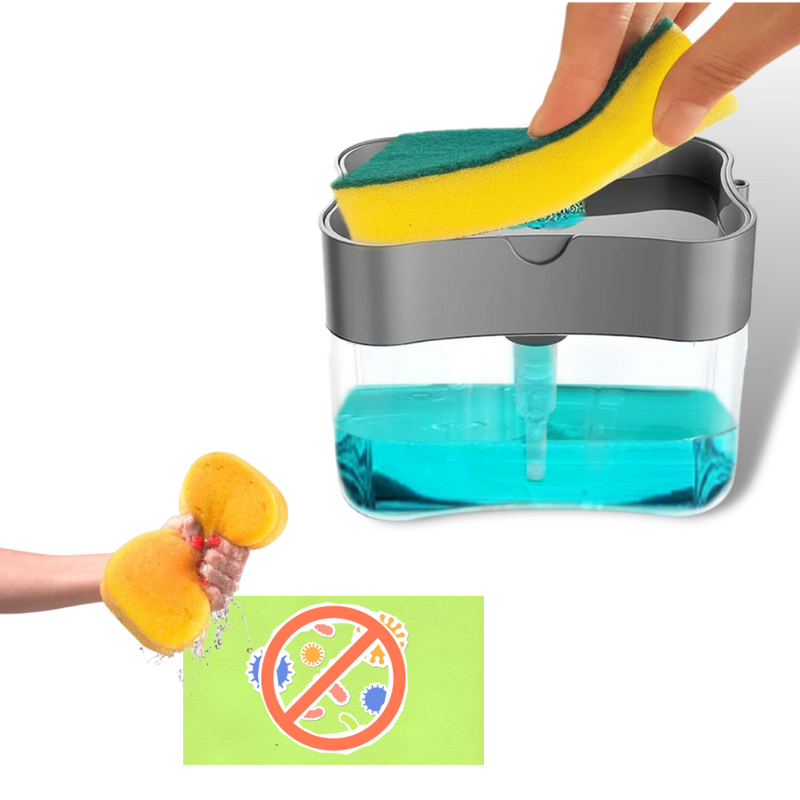 Detergent Dispenser With Sponge Holder