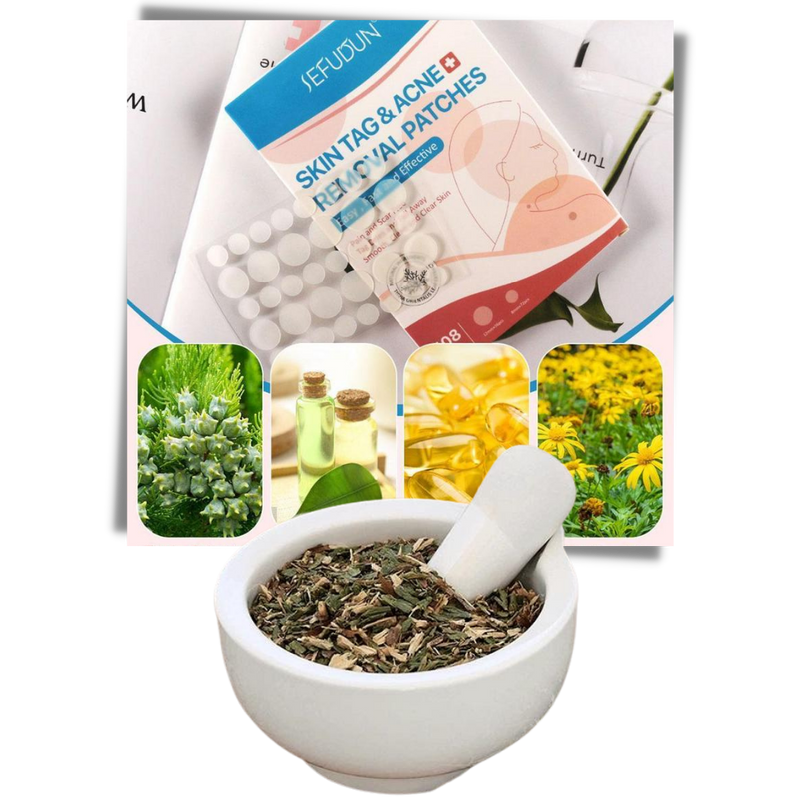 Skin tag removal treatment patch