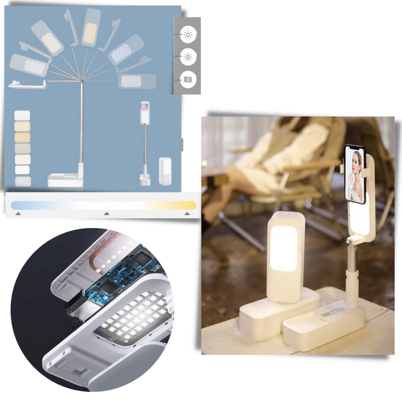Smartphone Holder Integrated Bluetooth Light Kit