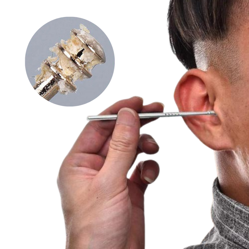 Stainless steel ear wax cleaner tool set