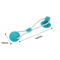 Suction Cup Dog Pull Ball Toy