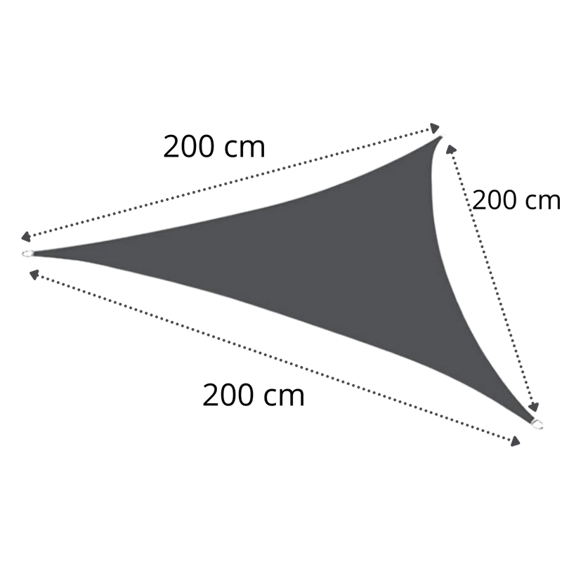 Water Resistant Triangle Sun Shade Sail