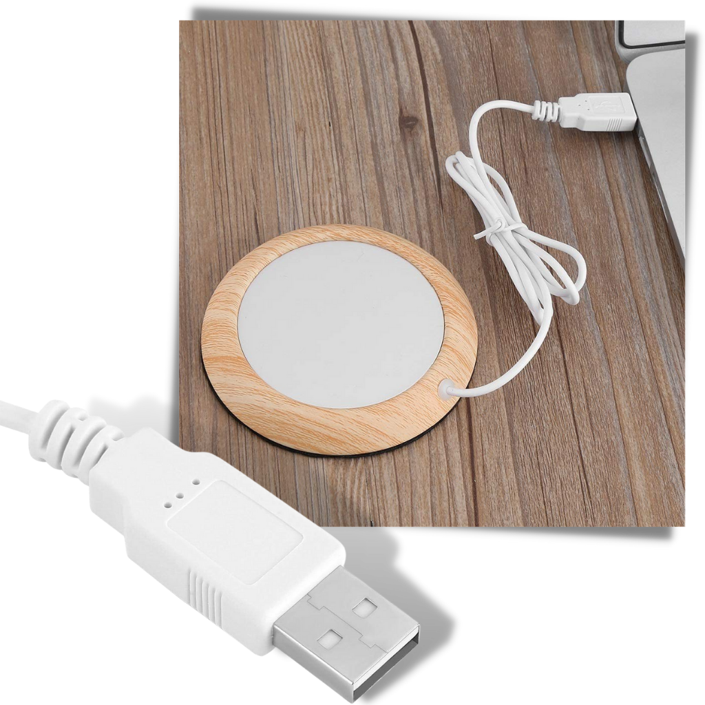 USB Electric Wood Cup Warmer