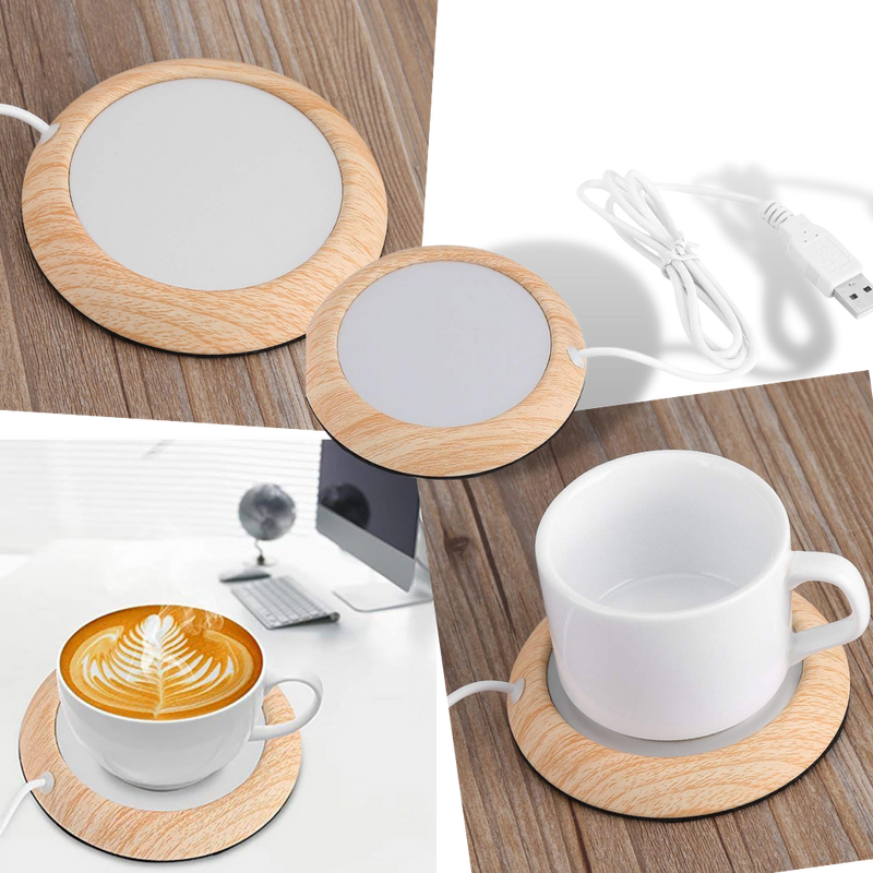 USB Electric Wood Cup Warmer - Ozerty