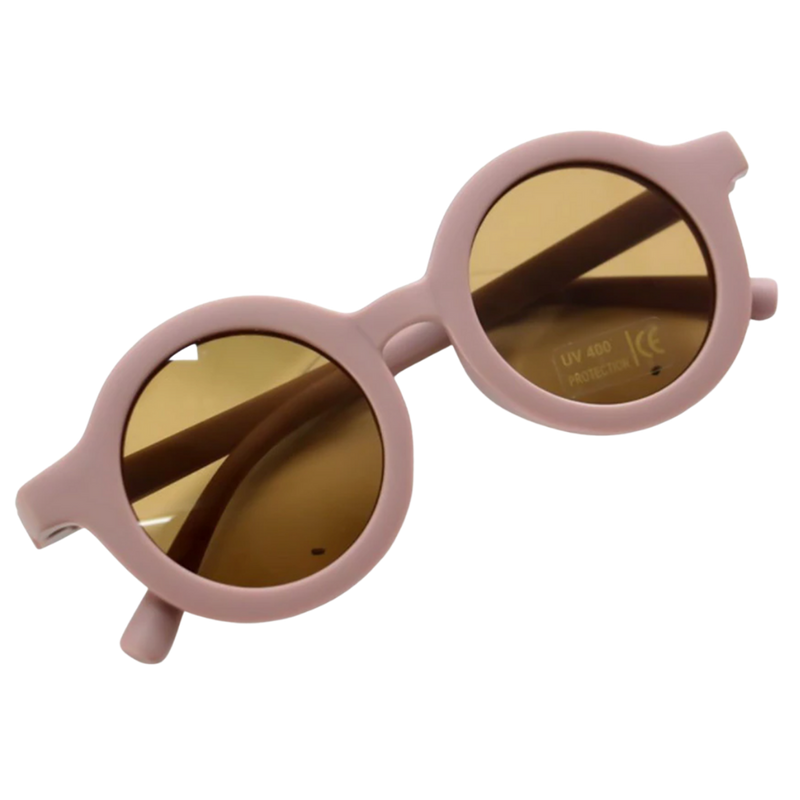 Vintage Round Kids Sunglasses for Ages 1 to 5