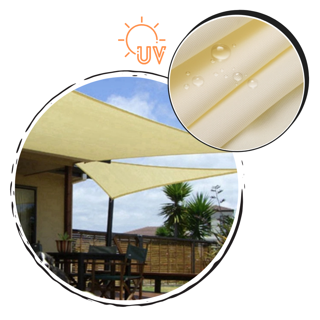 Water Resistant Triangle Sun Shade Sail