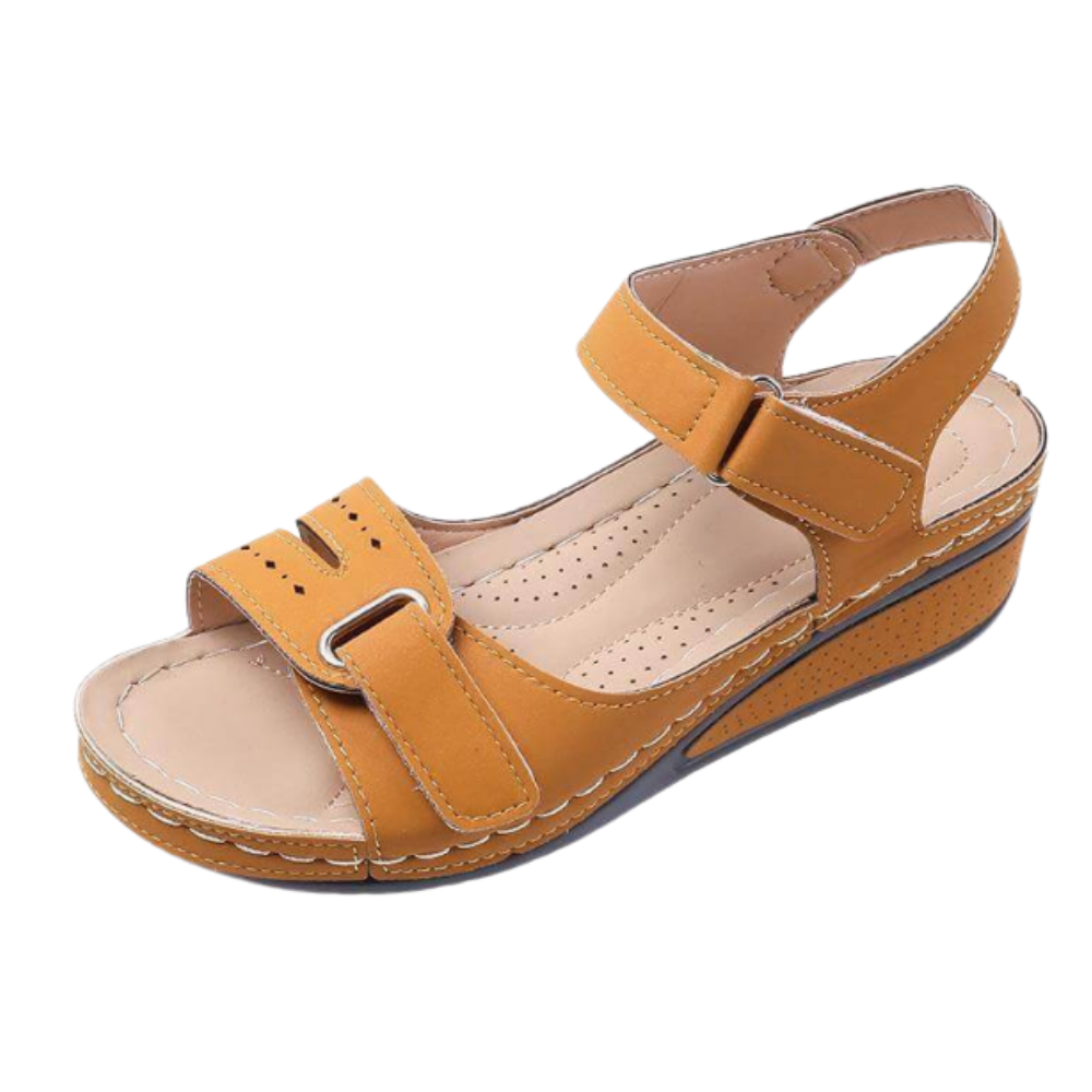 Arch Support Orthopedic Sandals for Women -Brown - Ozerty