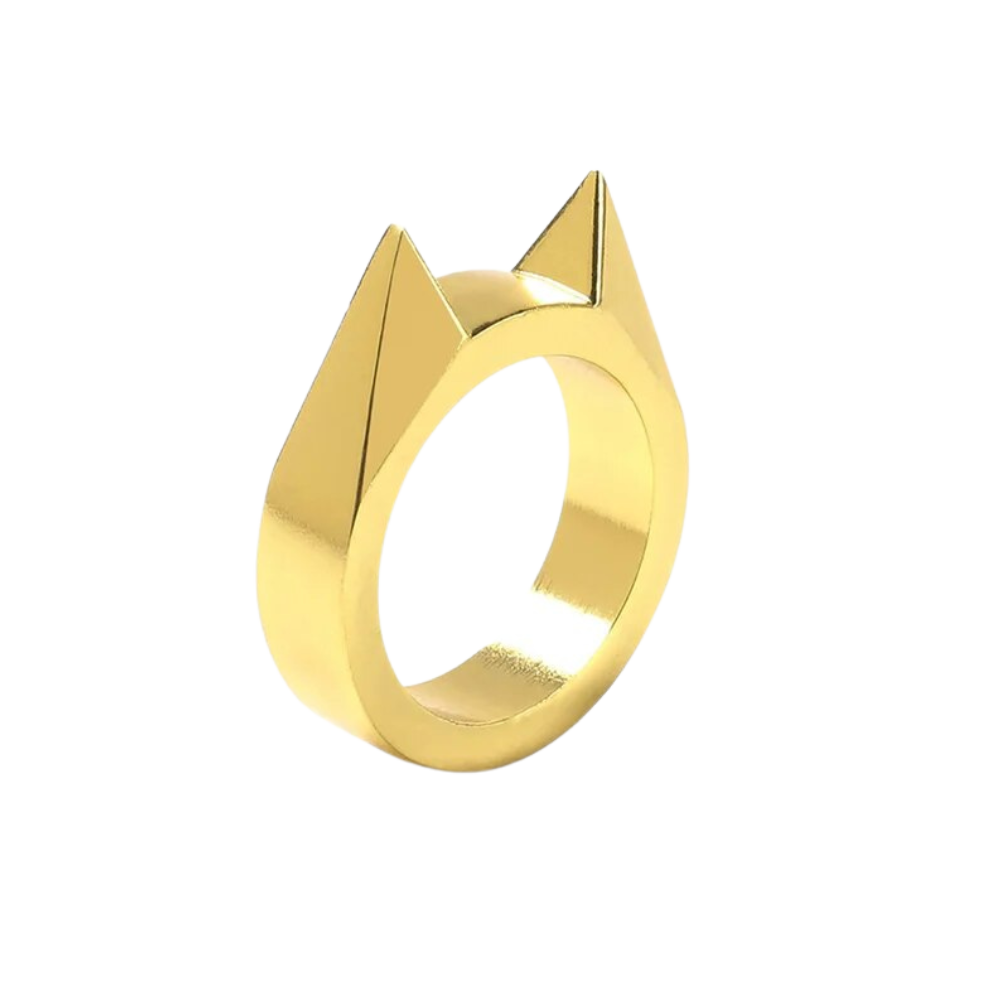 Chic Self-Defense Ring -Gold - Ozerty