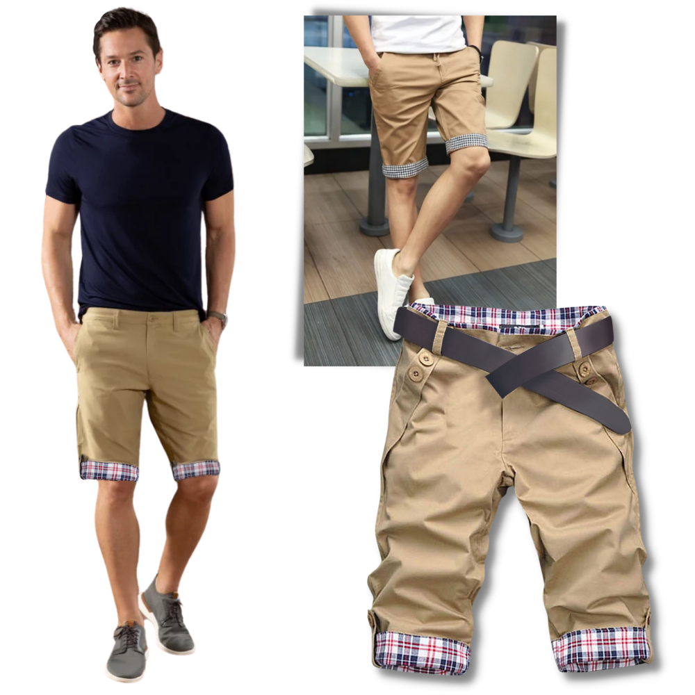 Elegant Men's Cargo Shorts - Ozerty
