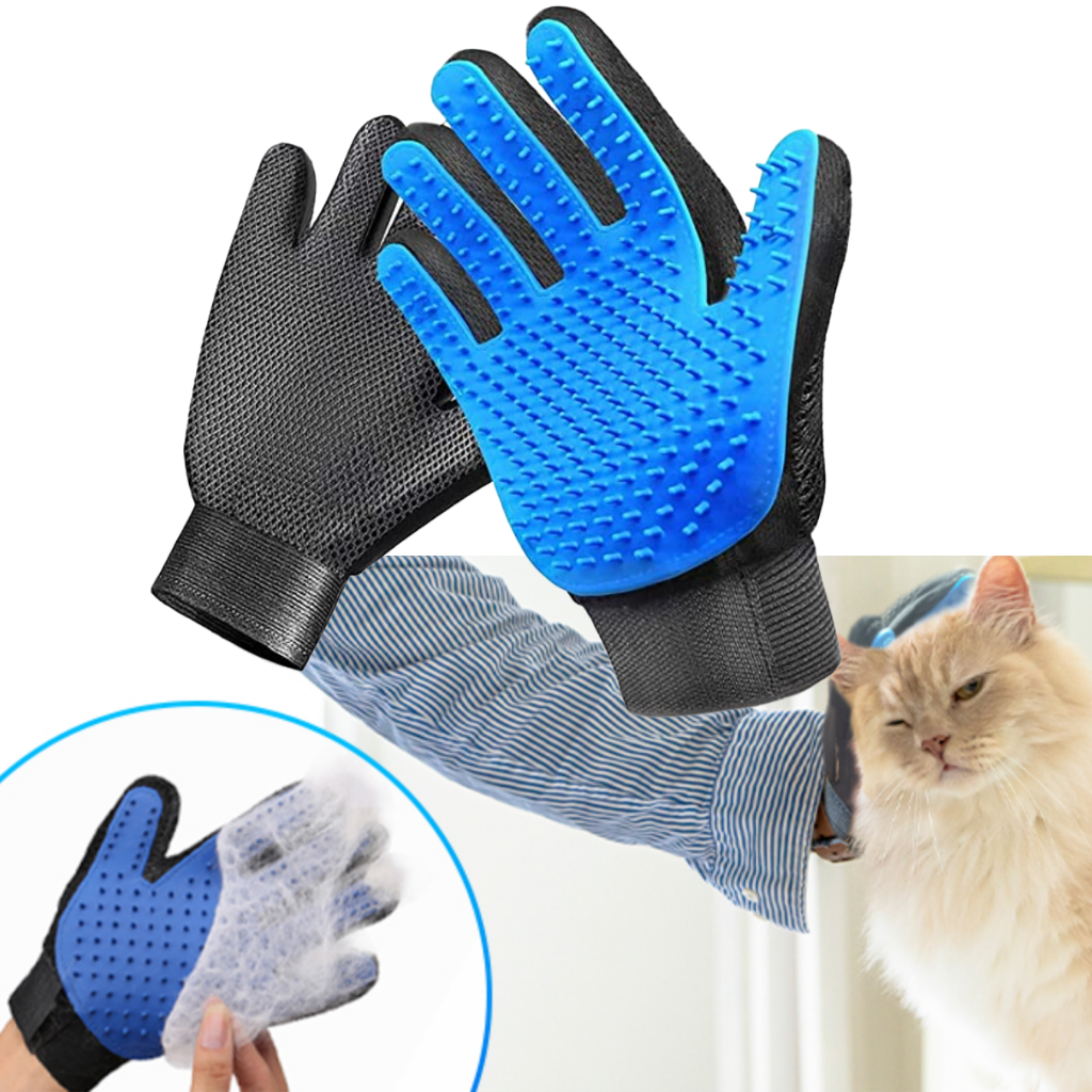 Pet Grooming Gloves (Pair) - Ozerty