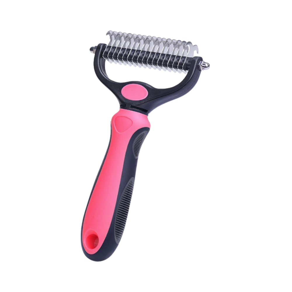 Ultimate Deshedding Brush for Dogs and Cats -Pink - Ozerty
