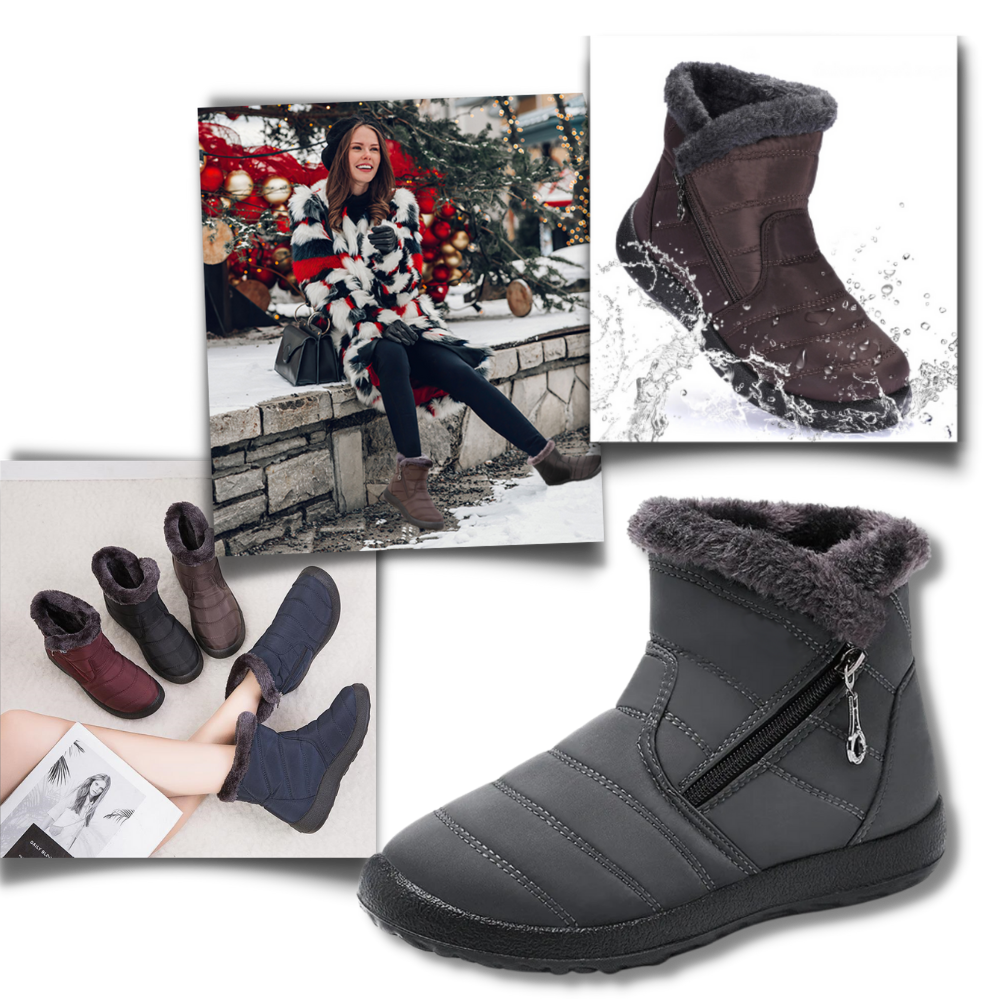 Women's Warm Waterproof Snow Boots - Ozerty