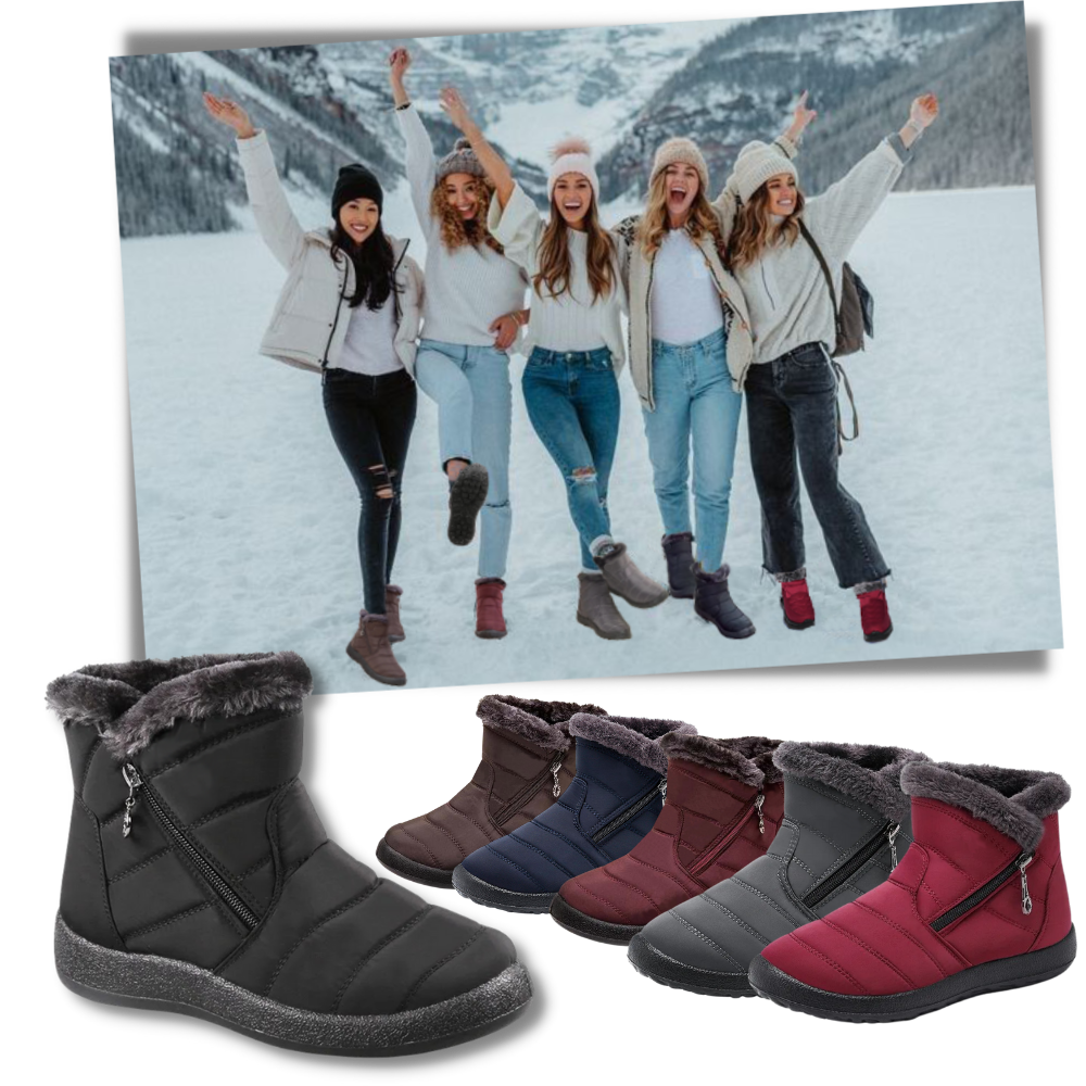 Women's Warm Waterproof Snow Boots - Ozerty